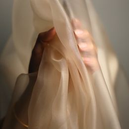 Autres Arts et Métiers Tissu de tulle Fil de maille de nylon au mètre pour robes de mariée Jupes Couture Gaze transparente Bricolage Mode Tissu d'été fin Doux 230412