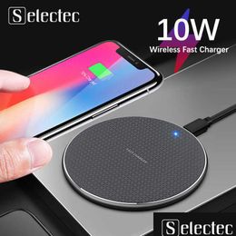 Andere auto -elektronica 10W snelle draadloze laderlaadkussen Dock Case Power for Fruit Phone Huawei Accessoire Car Drop levering Mobil Dhouu