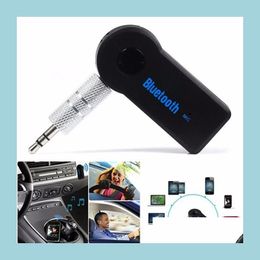 Autres Auto Electronics 3.5Mm Streaming Car A2Dp Kit Bluetooth Sans Fil Aux O Adaptateur Récepteur De Musique Mains Avec Micro Pour Téléphone Mp3 Drop Dhdb5