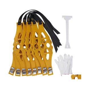 Aumohall 8Pcs / Set Chaînes à neige de voiture Ceinture de pneu Tpu Chaîne antidérapante Sangles antidérapantes d'urgence Drop Delivery Mobil Dhsea