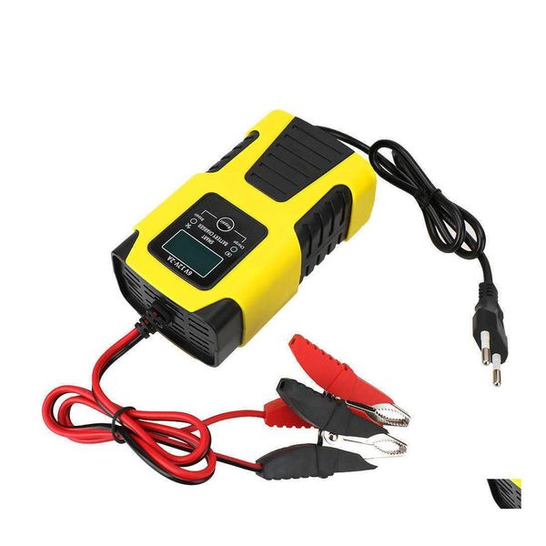 Autres appareils électroniques automatiques chargeur de voiture batterie affichage LCD numérique puissance Pse chargeurs de réparation prise ue 6V/12V 2A Fl Matic Drop Delivery Mo Dh4Zm