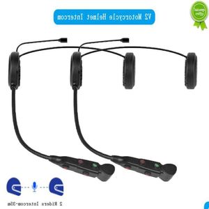 Autre Auto Electronics Voiture Moto Bluetooth Casque Intercom Casque Sans Fil Étanche Mains- Appel Stéréo Musique Écouteur Walkie D Otzya