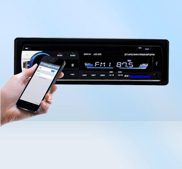 Autres électroniques automobiles Podofo Autoradio Stéréo Bluetooth FM Aux Entrée Récepteur SD USB JSD-520 12V In-Dash 1 Din o Lecteur multimédia MP3 09284147562