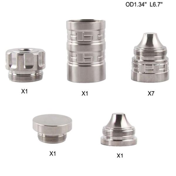 Otras piezas de automóvil 6.7L 1.34Od Kits de tornillos modar de titanio 1.1875X24Tpi Copa de rosca 1/2X28 5/8-24 Tapa de extremo 1-3/16X24 Qt154A Qt154B Drop Deli Ot9Db