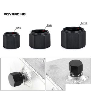 Outras peças de automóvel An6 An8 An10 Adaptador Feminino Flare End Caps Plug Tube Nut Hexagon Head Port Blanking Plugs Cap Lock Mangueira Conector Fit Oteyr