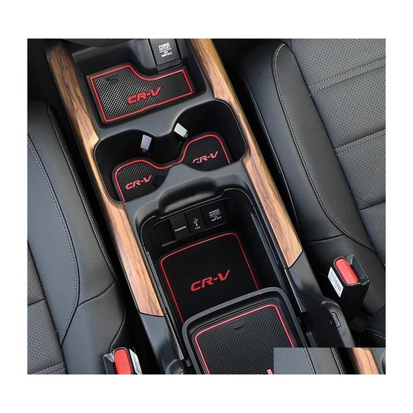 Autres pièces d'auto Tableau de bord de voiture Antiskid Pad Slot de porte anti-poussière pour Honda Crv 2013 2014 Accessoires intérieurs Drop Delivery Mobiles M Dhvta