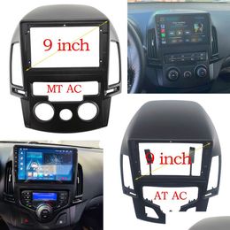 Autres pièces d'auto Fascia de voiture pour Hyundai I30 2008 2009 2010 2011 AT/MT AC Double Din DVD Cadre 7/9 pouces O Raccord Adaptateur Panneau Dashboa Otekb