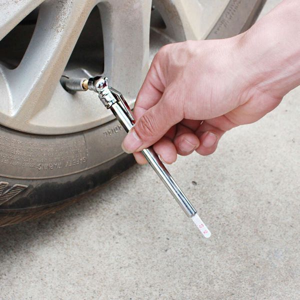 Autres pièces automobiles Stylo de test de pression d'air de pneu de voiture 5-50PSI Mini compteur de test stylo de jauge vérification rapide de la pression des pneus utilisation d'urgence outil universel portable