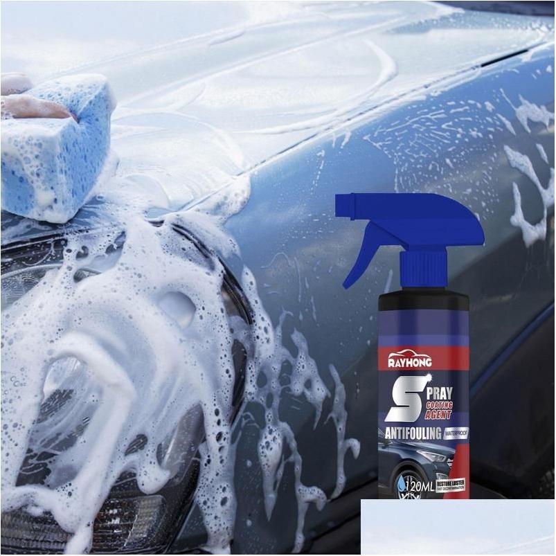 Other Auto Parts New 120Ml Quick-Acting Coating Agent Liquid Nano Ceramic Car Polish Anti Paint Hydrophobic Spray Wax Scratch Prote Y9 Dhasd