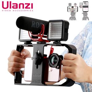 Other AV Accessories Ulanzi U Rig Pro Handle Rig Triple Shoe Mounts Video Stabilizer Vlog Grip for Mobile Filmmaker for microphone 231123