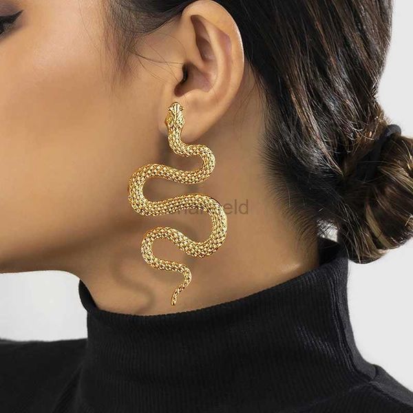 Autres boucles d'oreilles en forme de serpent d'Halloween Sexy et exagérées Avant