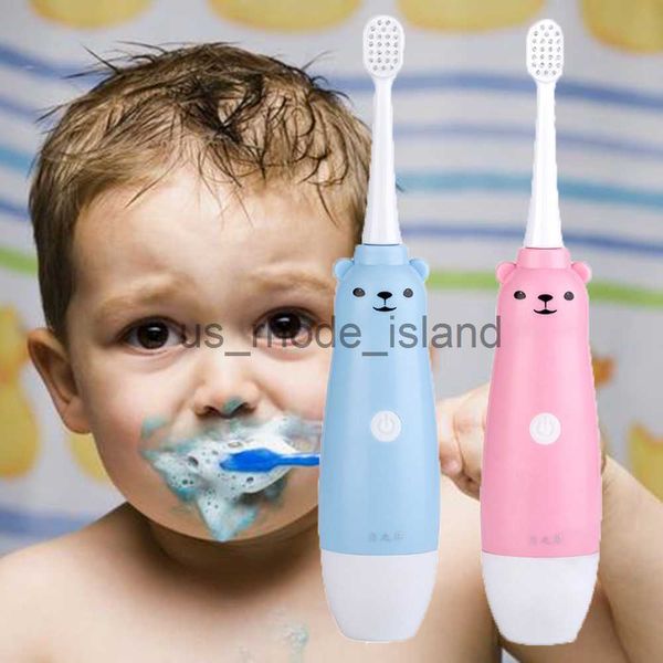 Otro Bebé Alimentación Moda Niños Sonic Cepillo de dientes eléctrico Patrón de dibujos animados Dientes eléctricos Cepillo de dientes para niños con cabeza de reemplazo suave Lindo x0714