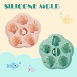 Autre bébé alimentation gelée silicone moule de qualité alimentaire bricolage silicone animaux mignons forme un gâteau gratuit cuisson bougie parfumée décoration outils cuisine 230620