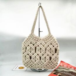 Autres sacs bohème creux femmes sac femmes corde crochet sac à bandoulière tissé à la main sac à main voyage Shopping Tramp 230712