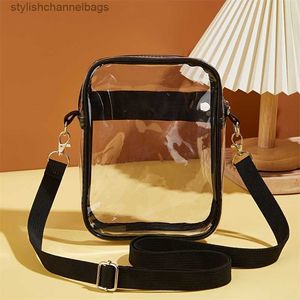 Andere zakken kruislichaam trendy mini Clear Crossbody Bag - PVC Square Telefoon Purse voor vrouwen - Rits Beach Schoudertas (5,9 x 7,4 x 1,9 inch) - Stijlvol en handig