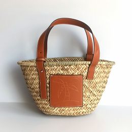 Andere Tassen Handgemaakte Latan Basket Handtas Bohemian Willow Dames Strozak Schoudertas Zomer Reizen Handtas 230712