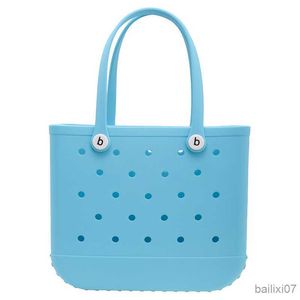 Autres sacs imperméable doux sac de plage perforé sac à main été parc aquatique fourre-tout panier maillot de bain serviettes organisateur sac à bandoulière fourre-tout