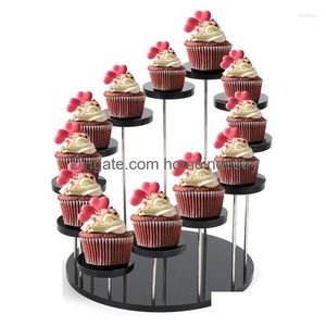 Overige bakvormen Bakvormen Gereedschappen Cupcakestandaard Acryl Display Sieraden Organisator Showcase Cake Dessert Opbergrek Houder Party Decorati Dhtsh