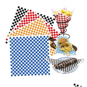 Autre Ustensiles De Cuisson Colorf Grille Pizza Huile Feuille De Papier Alimentaire Frit Liners Hamburger Wrap Pour La Cuisson Pâtisserie Lx5249 Drop Delivery Home Garden Dhrph