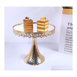 Andere bakware Gold Cake Stand Set Cupcake Tray Tools Home Decoratie Dessert Tafel Decoreren Party Wedding Display Drop levering G OTWPA