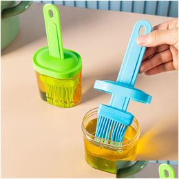 Autres ustensiles de cuisson Sile BBQ Huile Brosse Presse Type Brosses tout-en-un avec bouteille alimentaire pain gâteau crème beurre cuisine outils de cuisson Cepillo Dhepc