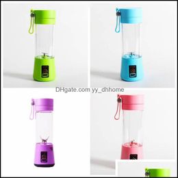 Otros productos de bares Barware Kitchen Dining Home Garden LL 380ml Portable Portable Mini USB Juicer Cup Electric Dhmlz