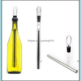 Autres produits de bar Barware Cuisine Salle à manger Maison Jardin Bière en acier inoxydable Vin rouge Bâton de refroidissement Usef Refroidisseur Refroidisseur Boisson pratique