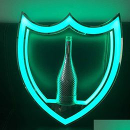 Andere barproducten Groen licht Dom Perignon Champagnefles Presenter Shield Glorifier Neonreclame Display VIP-service voor nachtclub W Dhhto