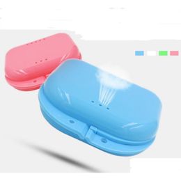 Autres Fournitures de toilettes de bain 200pcs Est Compact Colorf Boîte de retenue orthodontique dentaire / étui à vendre Protège-dents Bite Dentures Spor Dhqxj