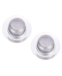 Autres fournitures de toilette de bain 2pcs en acier en acier inoxydable Cascille d'évier de jante large drain de jante filtre à maille perforée11cm4255155