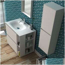 Overige bad-toiletartikelen 800 mm badkamermeubilair staand ijdelheid steen massief oppervlak blum der garderobe vloergemonteerde kast S Dhyhw