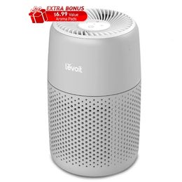 Autres fournitures de toilettes de bain Levoit Desktop HEPA Purificateur d'air avec arôme pour le bureau de la chambre 178 pieds carrés Mini Gray 231118