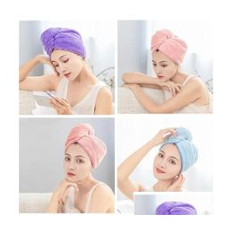 Andere Bad Toilet Benodigdheden Microfiber Haar Handdoek Snel Droogvrouwen Shampoo Magische Droger Wrap Douchemuts Scrub Schoonmaak Tool Badkamer W Dhjs3