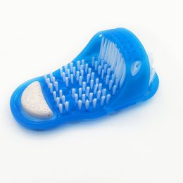 Autres fournitures de toilette pour le bain Bain en plastique Douche Pieds Massage Pantoufles Chaussures de bain Brosse Pierre ponce Épurateur de pieds Spa Douche Enlever la peau morte Outil de soin des pieds 230710