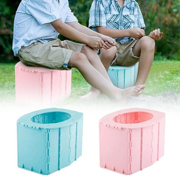 Autres fournitures de toilette pour le bain Seau de commodité de pot pliable portable pliable pour le camping, la randonnée, les lève-sièges de voyage 230411