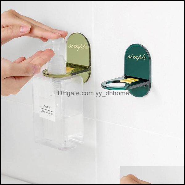 Autre salle de bain Fournitures de toilette Gel douche Rack Punch Salle de bains Artefact Désinfectant pour les mains Support Shampooing Cintre Rangement pour la maison Shel Yydhhome Dhxfg