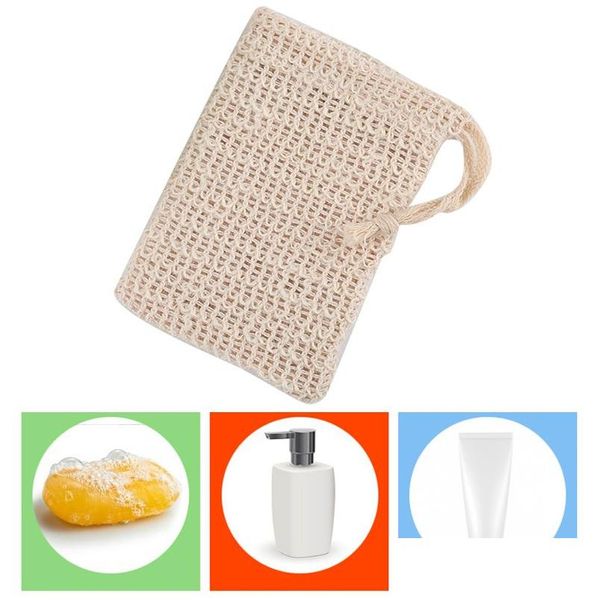 Otros suministros de aseo para el baño Blíster de jabón Malla Espuma de red de doble capa Bolsa de burbujas fácil Saco cómodo y suave Bolsa de ahorro Dstring Ho Dh4Oe