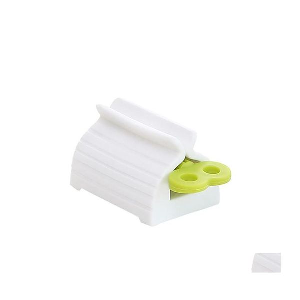 Otros suministros de baño Tootaste Squeezer Tube Press Dispensador de pasta de pared Soporte para cepillo de dientes Soporte para niños Adt Baño Accesorio Dhtix