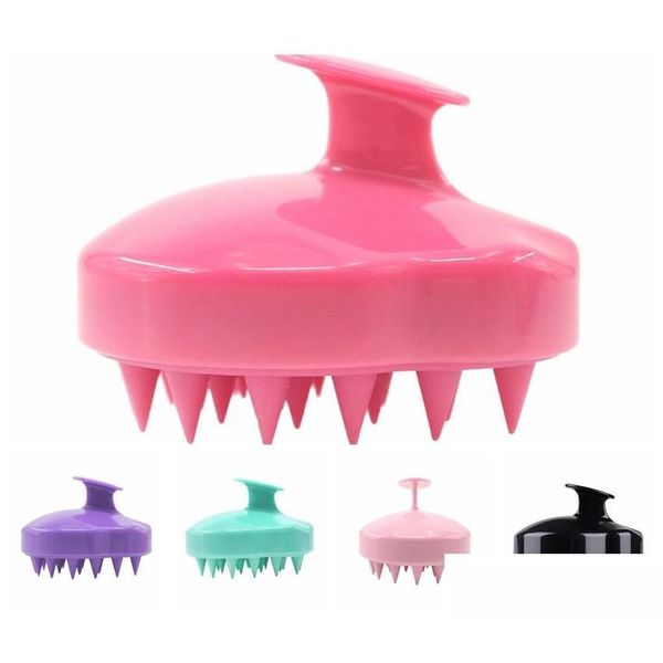 Autres Fournitures De Toilette De Bain En Gros 5 Couleurs Sile Femmes Cheveux Mas Tête De Brosse Peigne Doux Portable Enlèvement De Chien De Compagnie Dh0640 Drop Delive Dhfxe