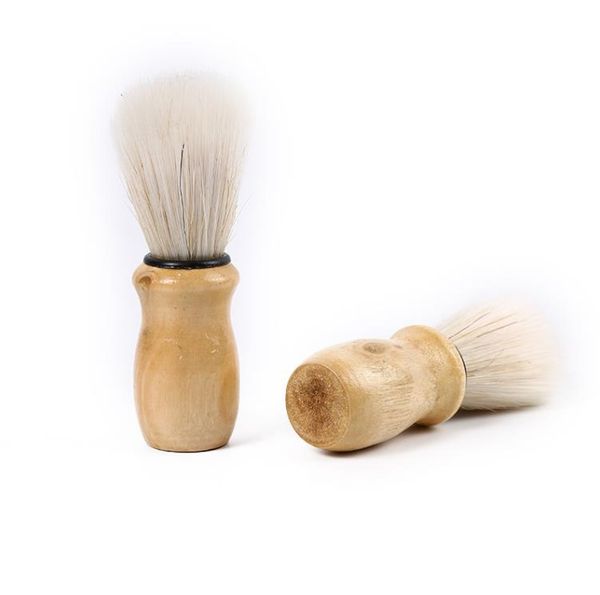 Autres fournitures de toilette pour le bain en gros poils brosse à raser pour hommes brosses à manche en bois, blaireau outil de Salon professionnel SN4420