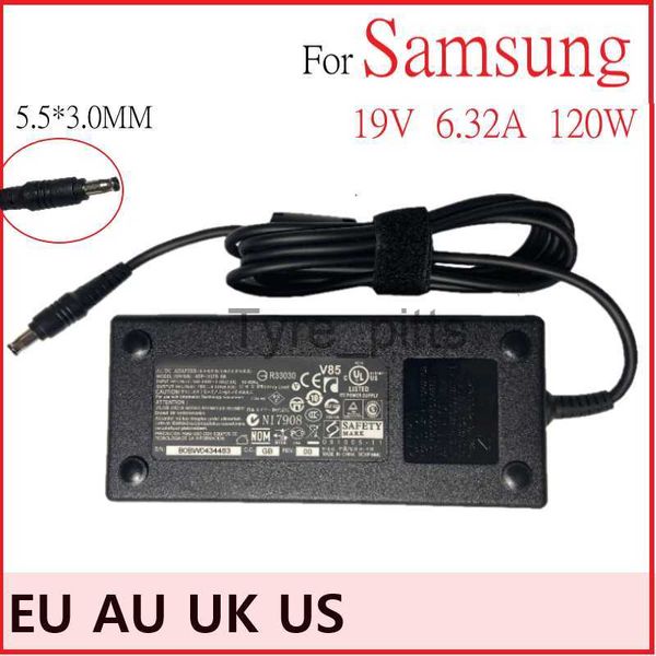 Otros cargadores de baterías para Samsung Xuanlong Knight Notebook 8500GM 800G5M Adaptador de corriente 19V6.32A 120W x0723