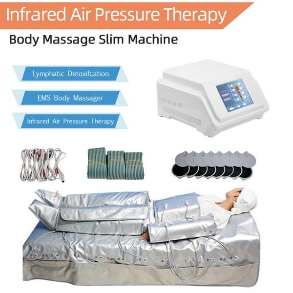 Otros equipos de belleza 3 en 1 Voltaje seguro del cuerpo humano 36V Ems Equipos de adelgazamiento de masaje de drenaje linfático infrarrojo