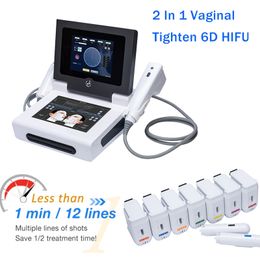 Andere schoonheidsapparatuur 6D HIFU Deep Care Device Dual Mode kan de vagina strakker worden en rimpels uit het gezicht verwijderen