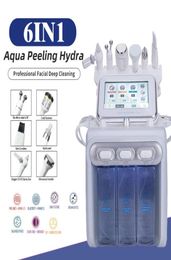 Autres équipements de beauté 6In1 H2O2 Hydra Dermabrasion RF Bio Lift Spa Machine faciale Hydro Microdermabrasion Eau Aqua Peel Cold Ha5491080