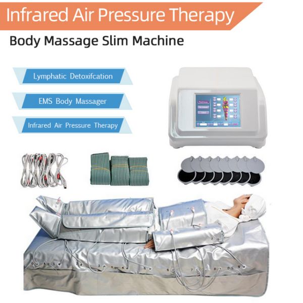 Autre équipement de beauté Pression d'onde d'air Infrarouge lointain Chaleur Presoterapia Corps Minceur Perte de graisse Sauna Couverture Detox Machine