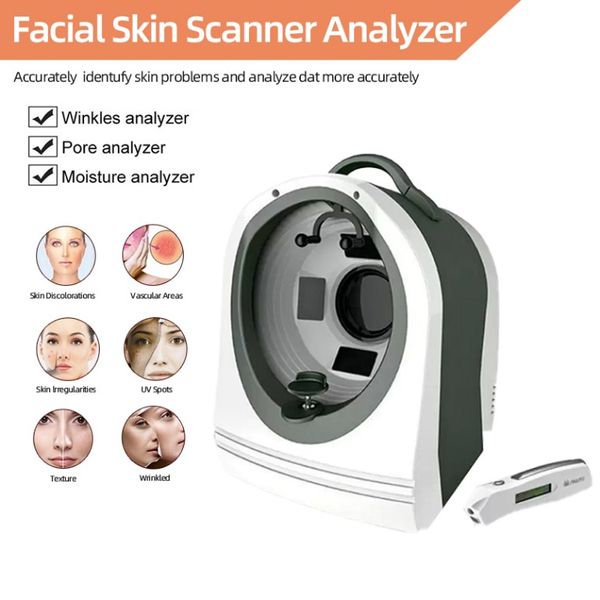 Otros equipos de belleza Fabricante de China Máquina de análisis de piel mágica Analizador Escáner de prueba 3D a la venta Escaneo de pigmentos Ce