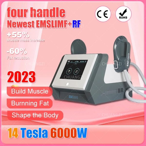 Otro equipo de belleza DLS-EMSLIM R F Body Sculpt Machine 14 Tesla 6000W Emszero Neo EMS Dispositivo de estimulación muscular con almohadilla para el piso pélvico CE