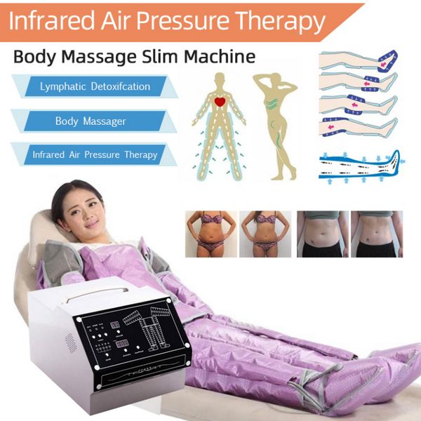 Autres équipements de beauté Machines de drainage lymphatique à pression d'air infrarouge lointain avec violet 200Mmhg 44 cellules pour le corps de massage corporel