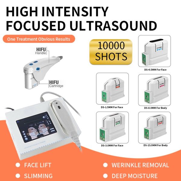 Autres équipements de beauté HIFU réelles à haute intensité focalisées ultrasons Face Lift Slimming Machine 3 ou 5 conseils