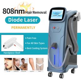 Autre équipement de beauté Dernière longueur d'onde unique 808Nm Diode Laser Épilation permanente Machine de retrait de tatouage Système de refroidissement indolore